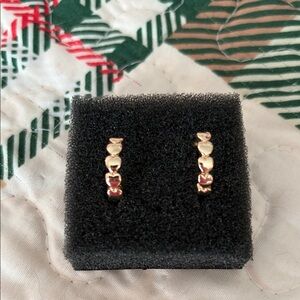 LOFT Gold Heart Hoop Earrings #308